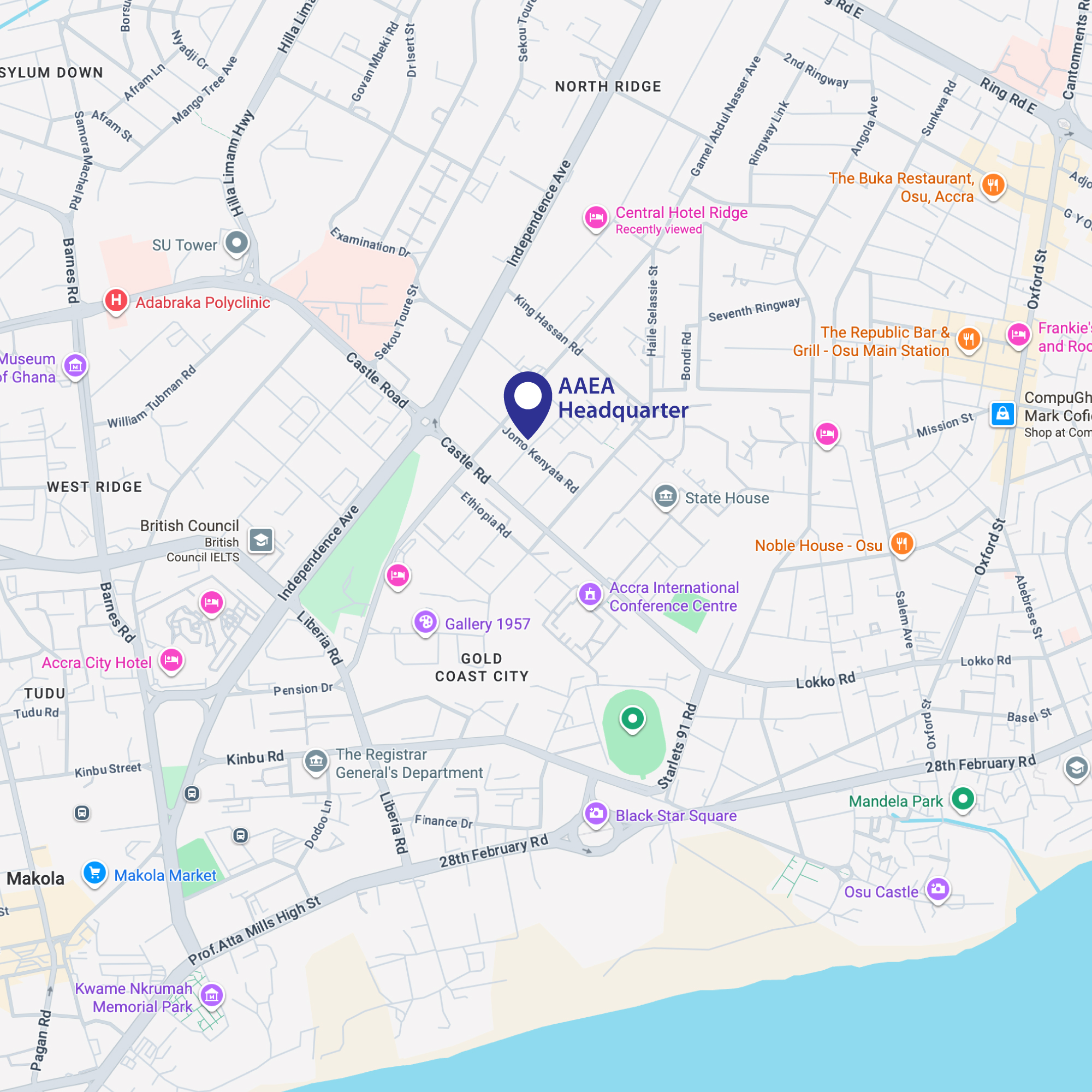 Mapa da AAEA